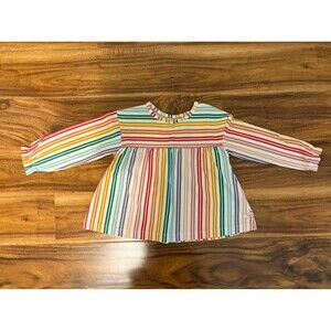 NWT RuffleButts Fairy Tale Rainbow Ava Long Sleeve Tee, size 3T